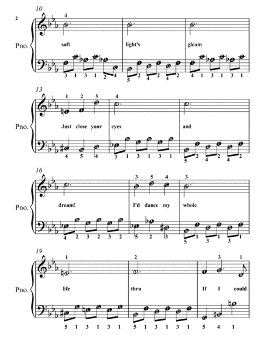 The Champagne Waltz Easy Piano scores gallery preview page 2