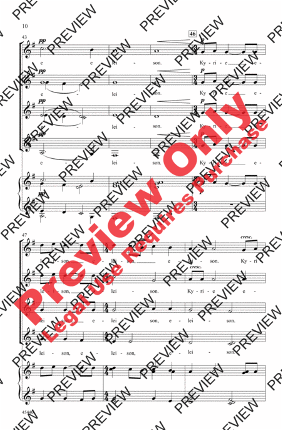 Kyrie Kyrie Women's Choir scores gallery preview page 10