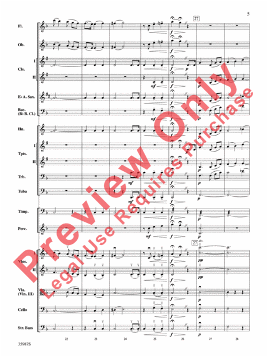 Nocturne Nocturne Full Orchestra scores gallery preview page 6