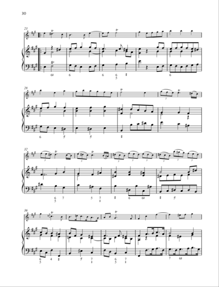 Sonata A major Flute Solo scores gallery preview page 2