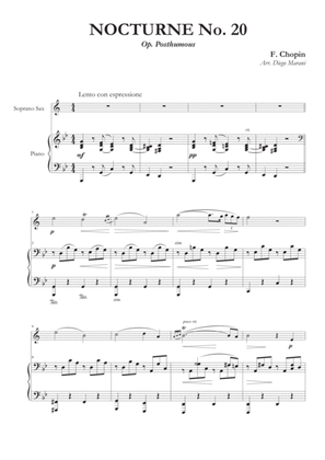 Nocturne No. 20 for Soprano Saxophone and Piano