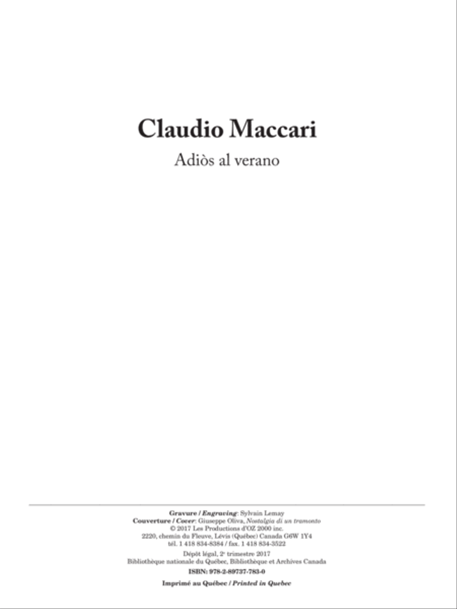 Adiòs al verano Clarinet scores gallery preview page 1