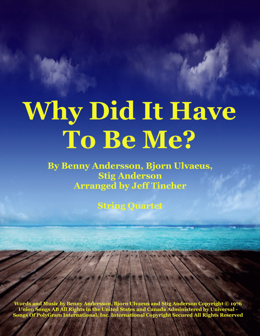 Why Did It Have To Be Me? String Quartet scores gallery preview page 1