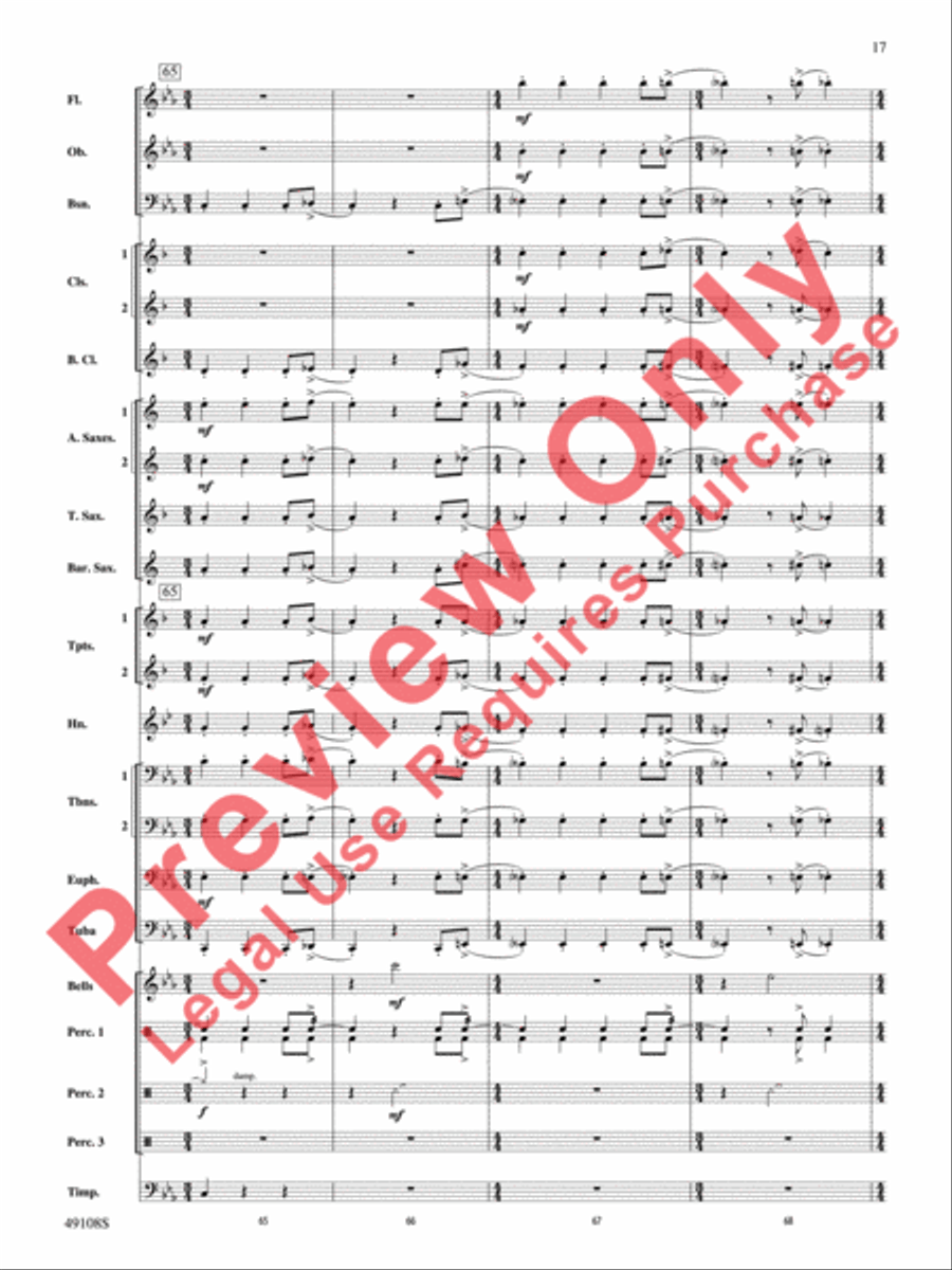 Tango for Two Left Feet Tango for Two Left Feet Concert Band scores gallery preview page 18