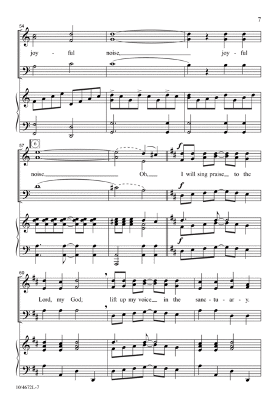 I Will Sing Praise I Will Sing Praise 3-Part scores gallery preview page 7