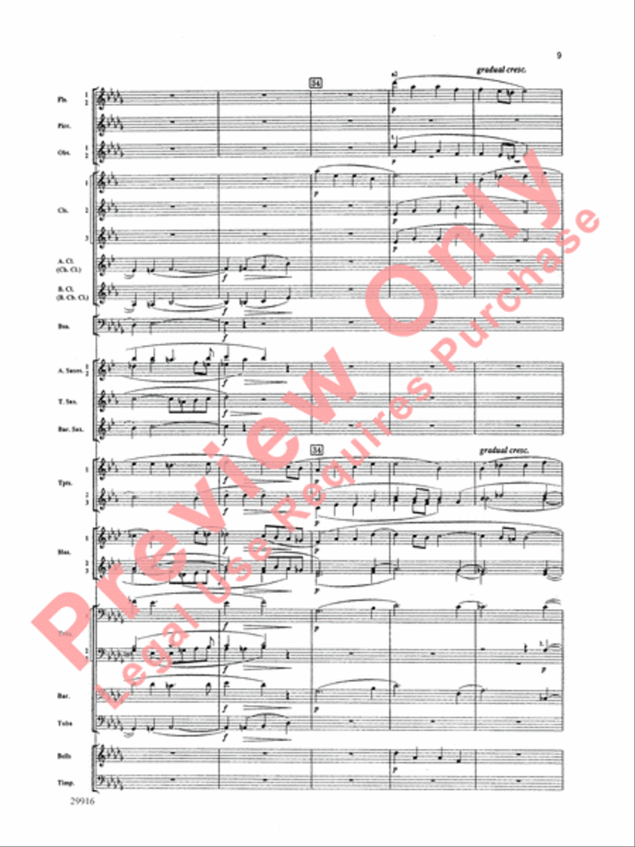 Prologue Prayer and Dream Pantomime (from the opera Hansel and Gretel) Concert Band scores gallery preview page 10