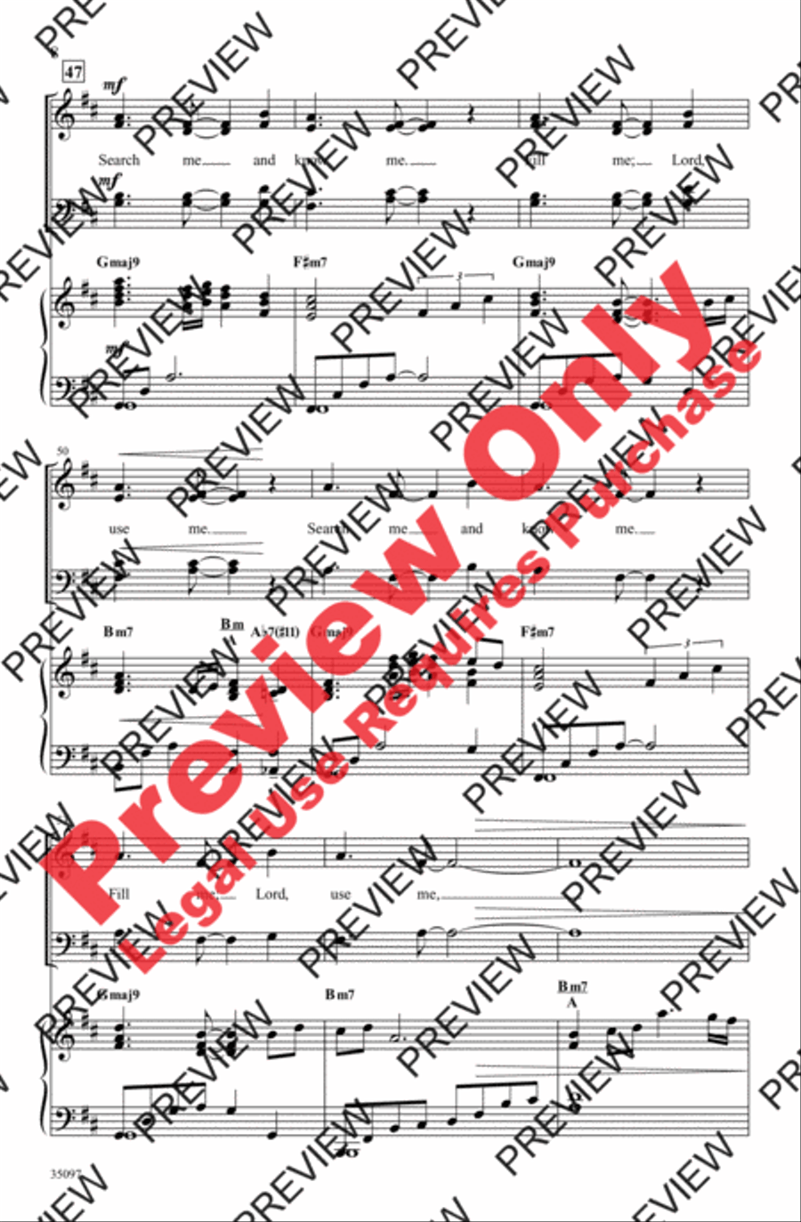 O Lord, My God O Lord, My God 4-Part scores gallery preview page 7