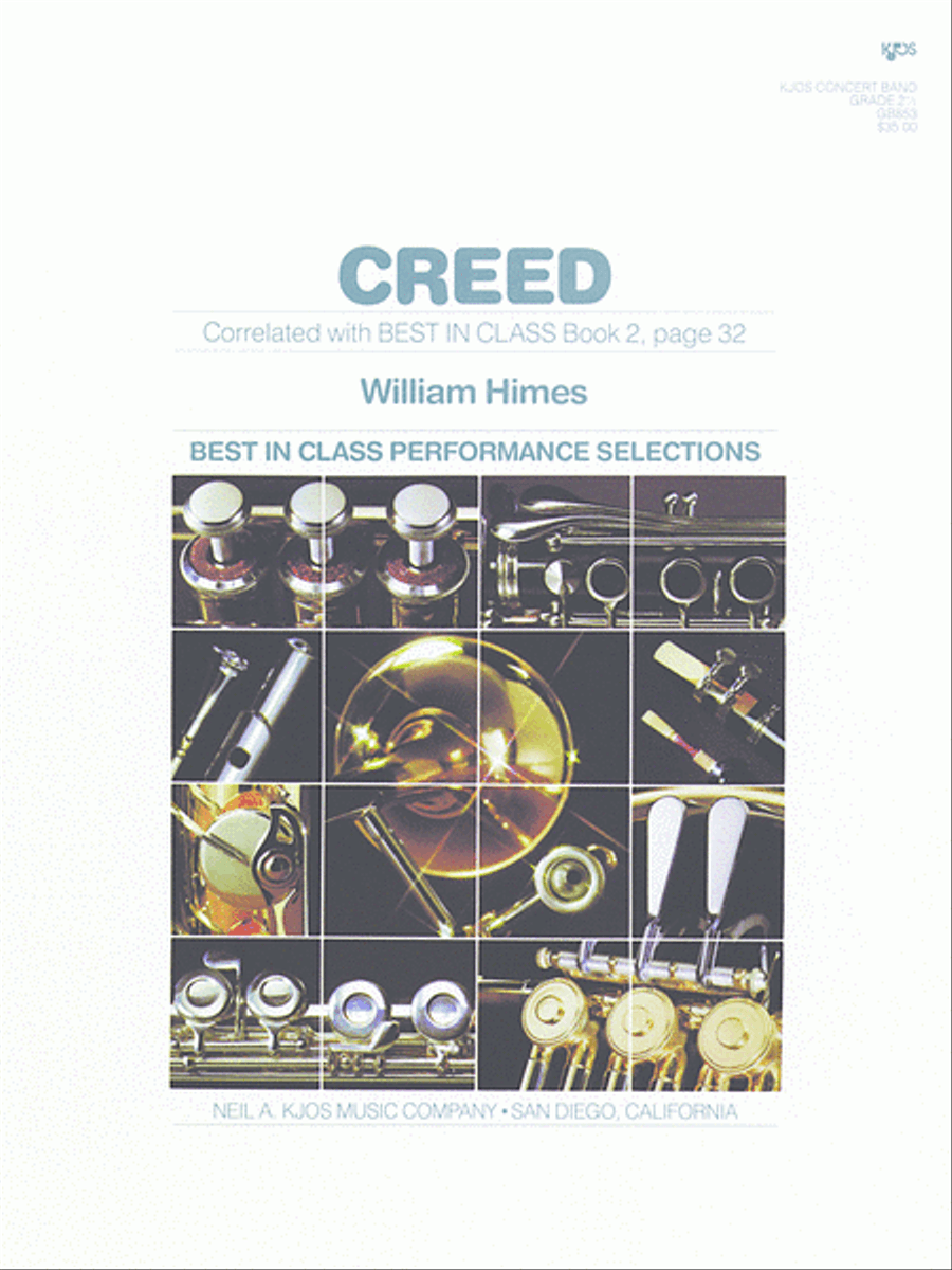 Creed Concert Band scores gallery preview page 1