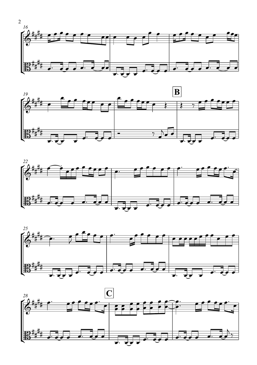 Shape Of You String Duet scores gallery preview page 2