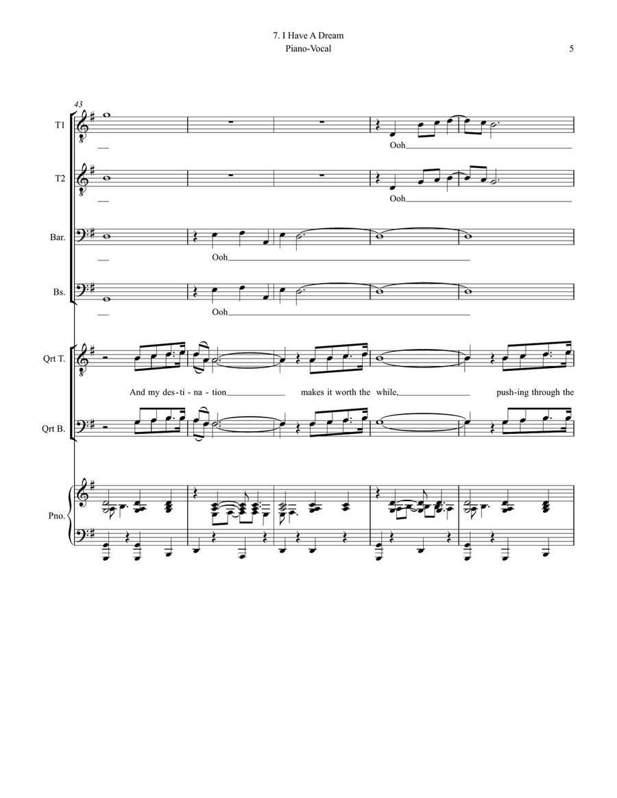 I Have A Dream I Have A Dream TTBB scores gallery preview page 5