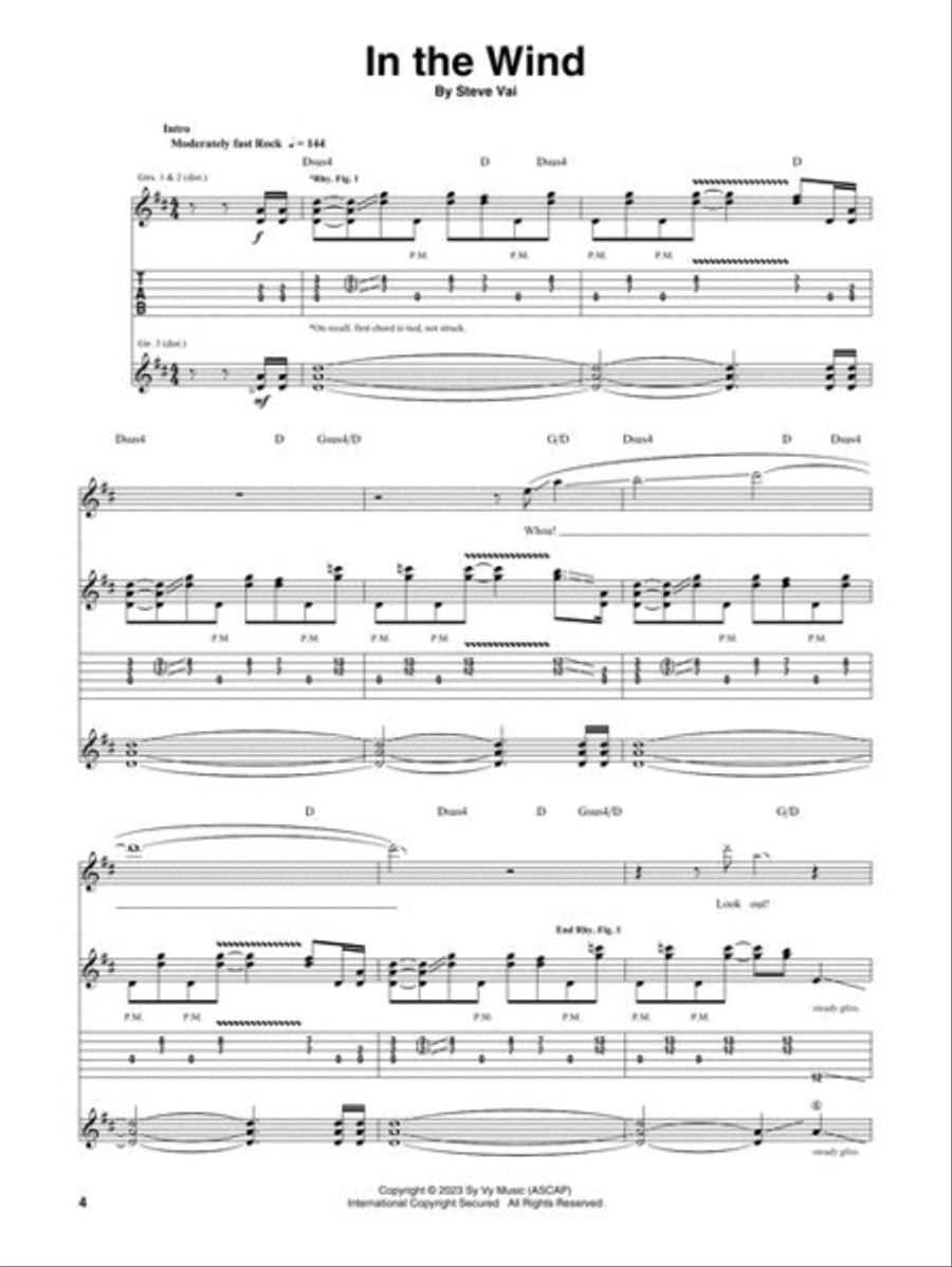 Vai/Gash Electric Guitar scores gallery preview page 4