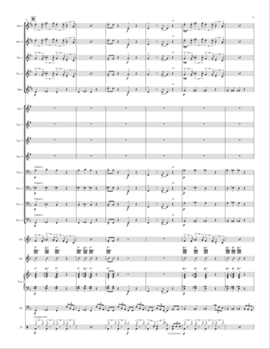 Night Train Jazz Ensemble scores gallery preview page 5