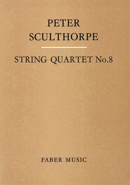 Peter Sculthorpe: String Quartet No. 8 - Score