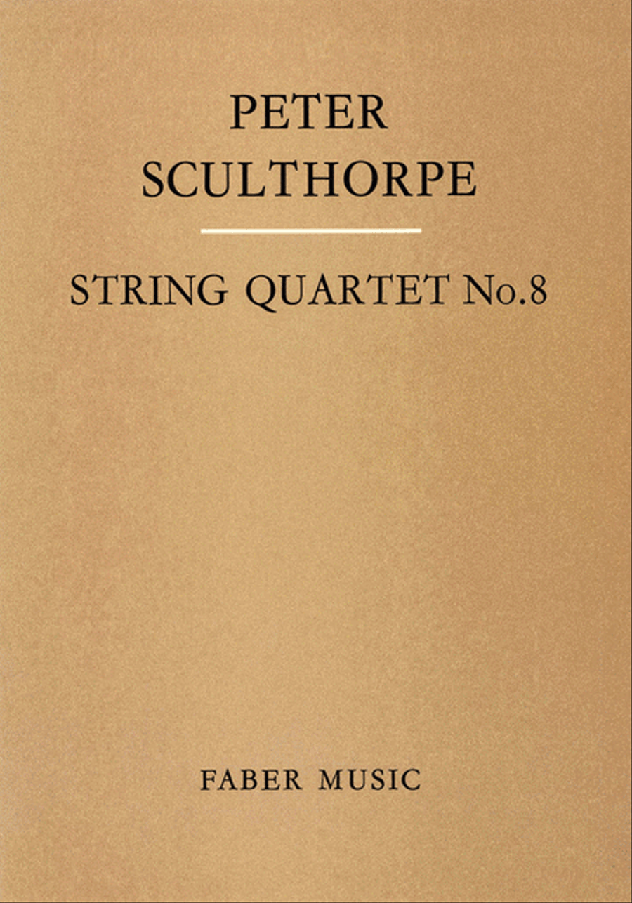 String Quartet No. 8 - Score String Quartet scores gallery preview page 1