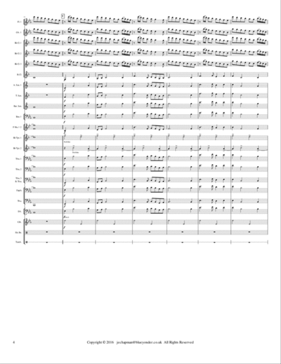 Christmas Carillon for Concert Band Concert Band scores gallery preview page 4