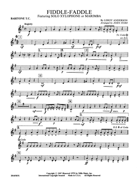 Fiddle-Faddle: Baritone T.C.