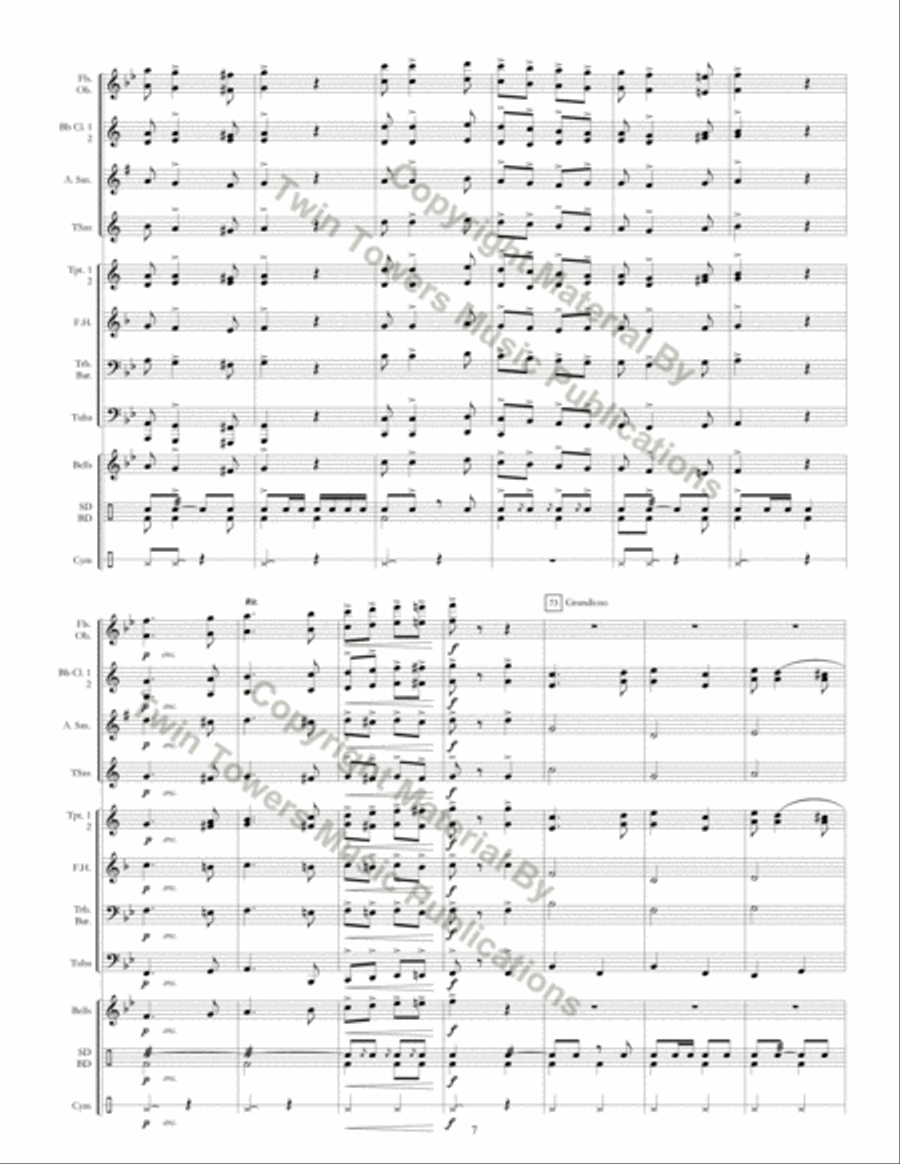 Victory Parade Concert Band scores gallery preview page 8