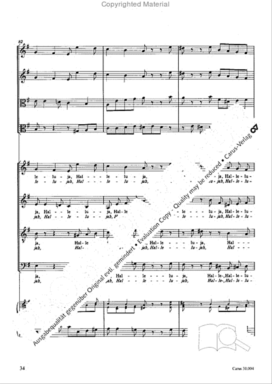 Christ lay in death's cold prison (Christ lag in Todesbanden) 4-Part scores gallery preview page 32