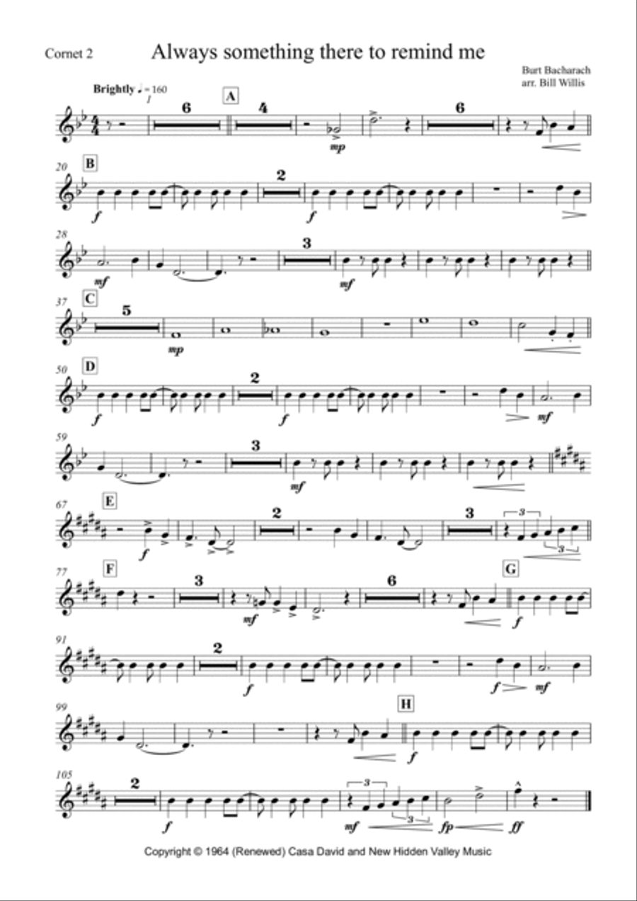 (there's) Always Something There To Remind Me Electric Guitar scores gallery preview page 2