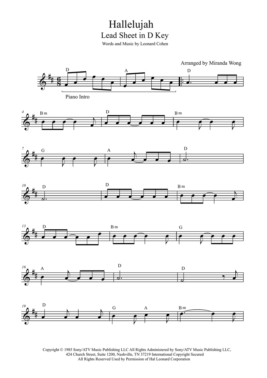 Hallelujah Hallelujah Large Ensemble scores gallery preview page 1