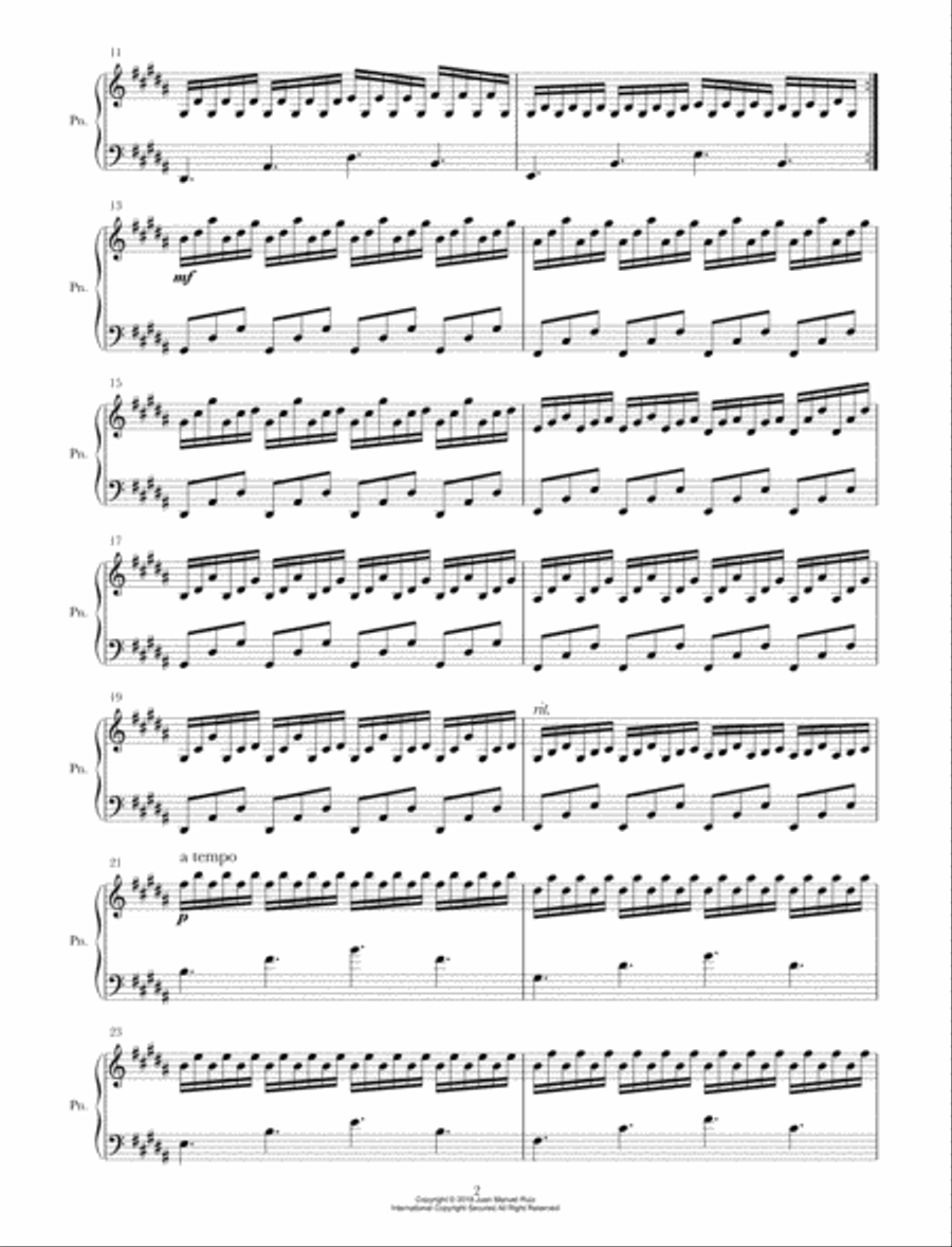 Uncertainty Piano Solo scores gallery preview page 2