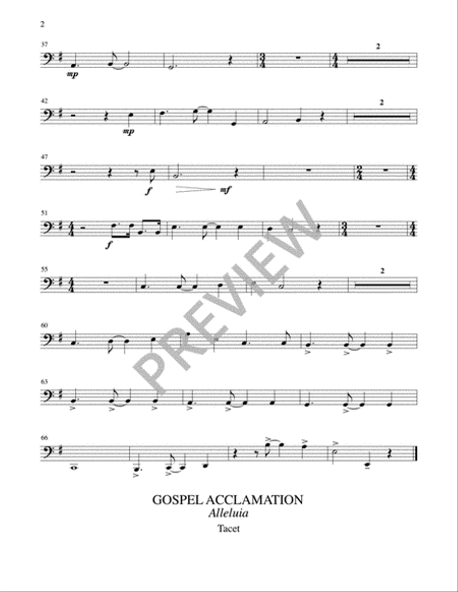 A Mass of Life - Instrument edition Trombone scores gallery preview page 23