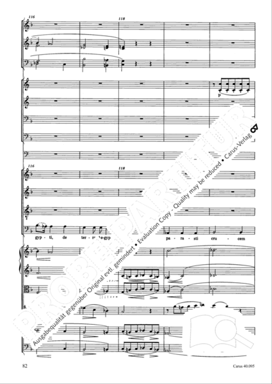 The Seven Words (Die Sieben Worte) 4-Part scores gallery preview page 97
