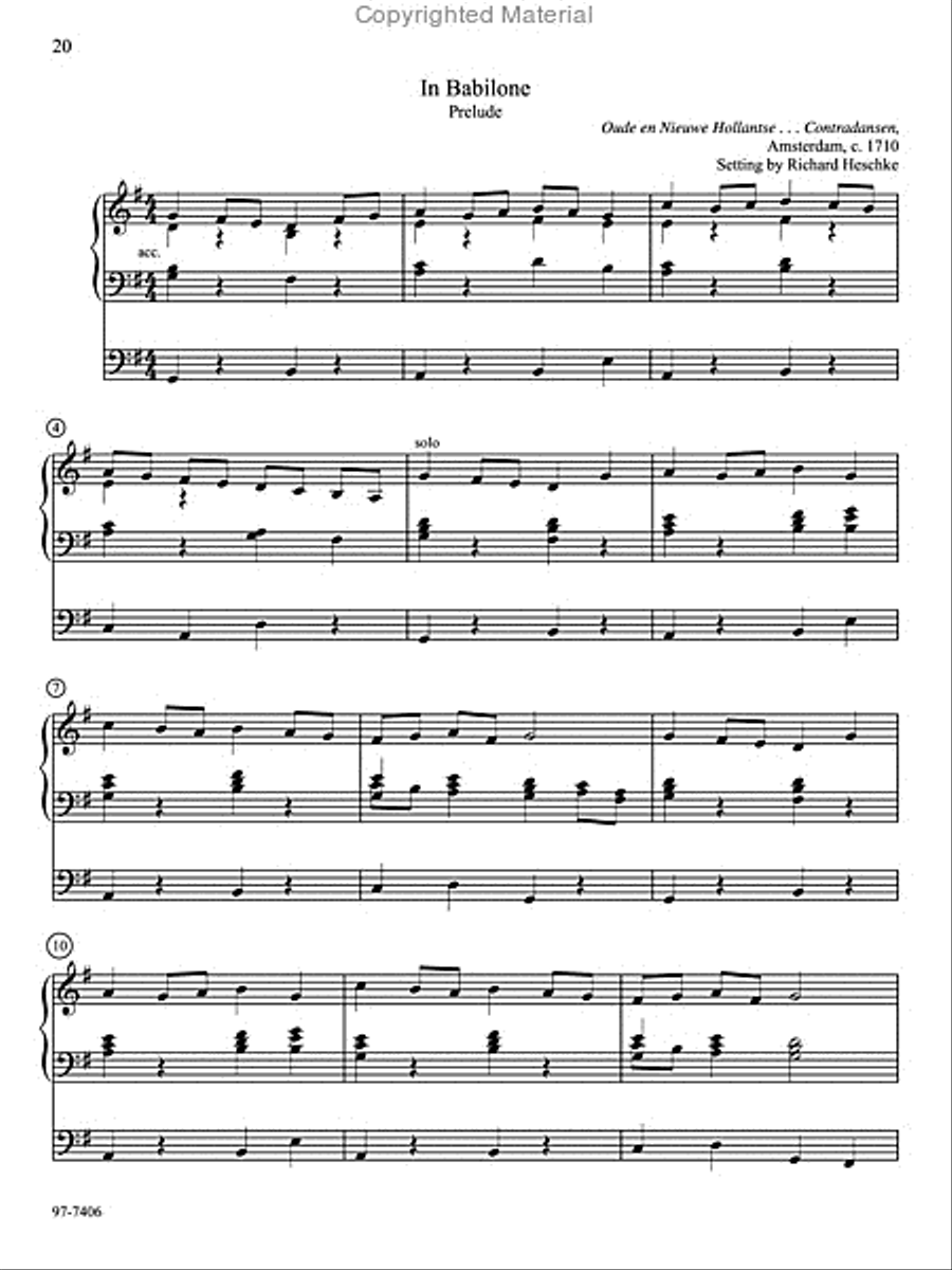 Ten Familiar Hymns in New Settings Organ scores gallery preview page 8