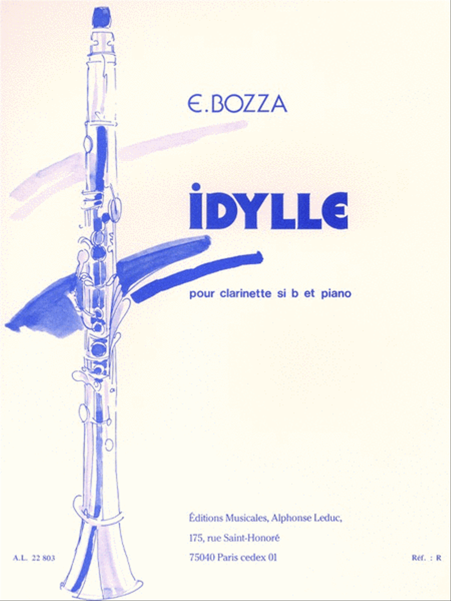 Idylle (clarinet & Piano) Clarinet Solo scores gallery preview page 1