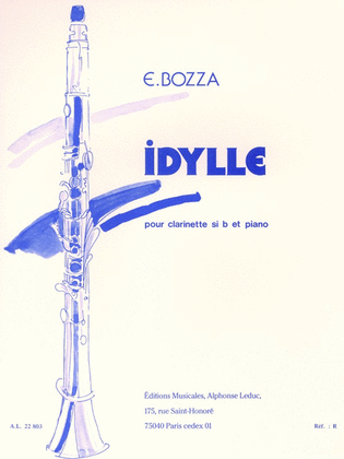 Book cover for Idylle (clarinet & Piano)