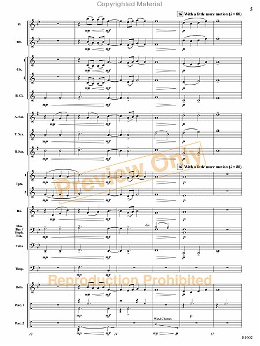 ...At Twilight ...At Twilight Concert Band scores gallery preview page 6