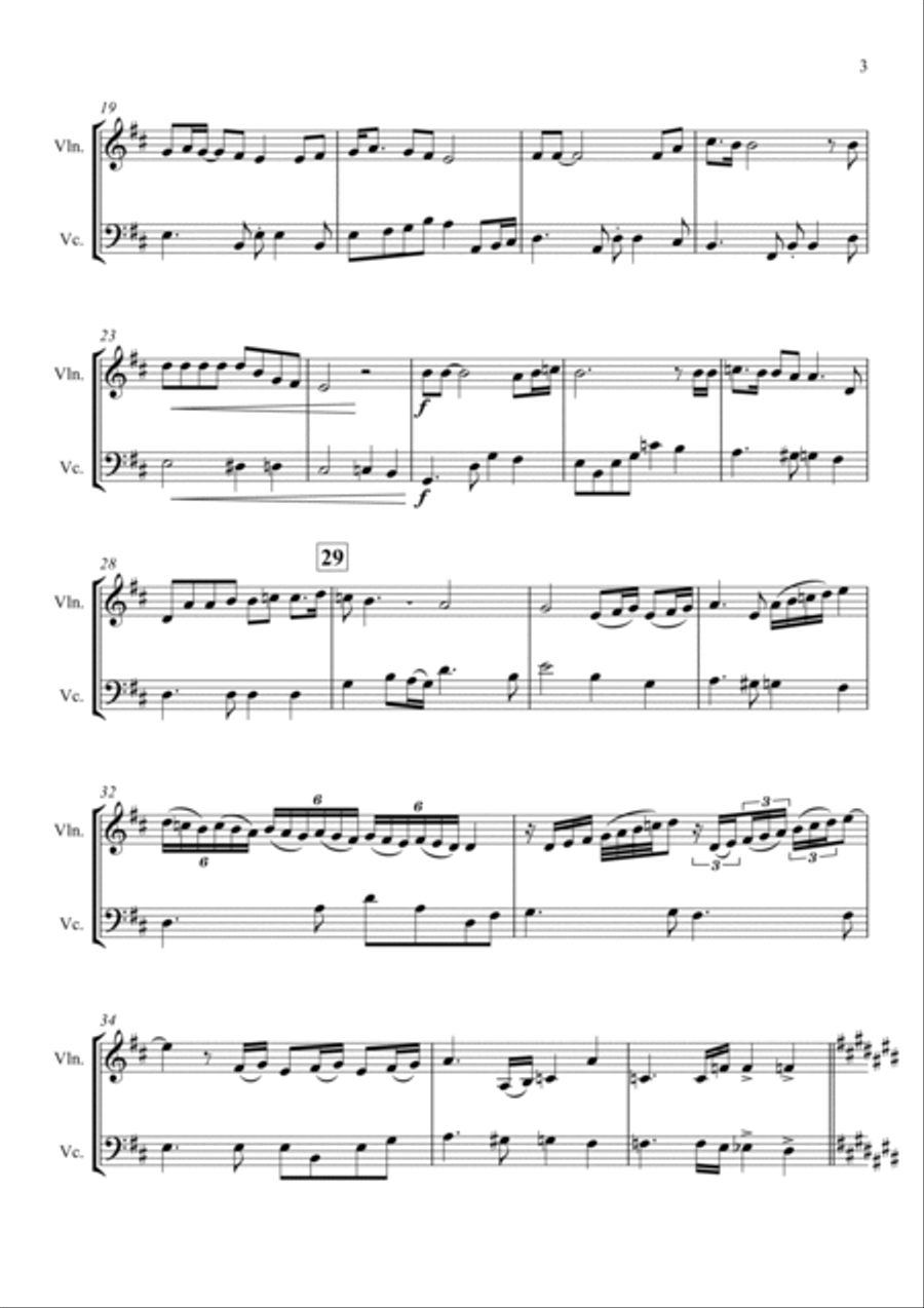 Bohemian Rhapsody String Duet scores gallery preview page 4
