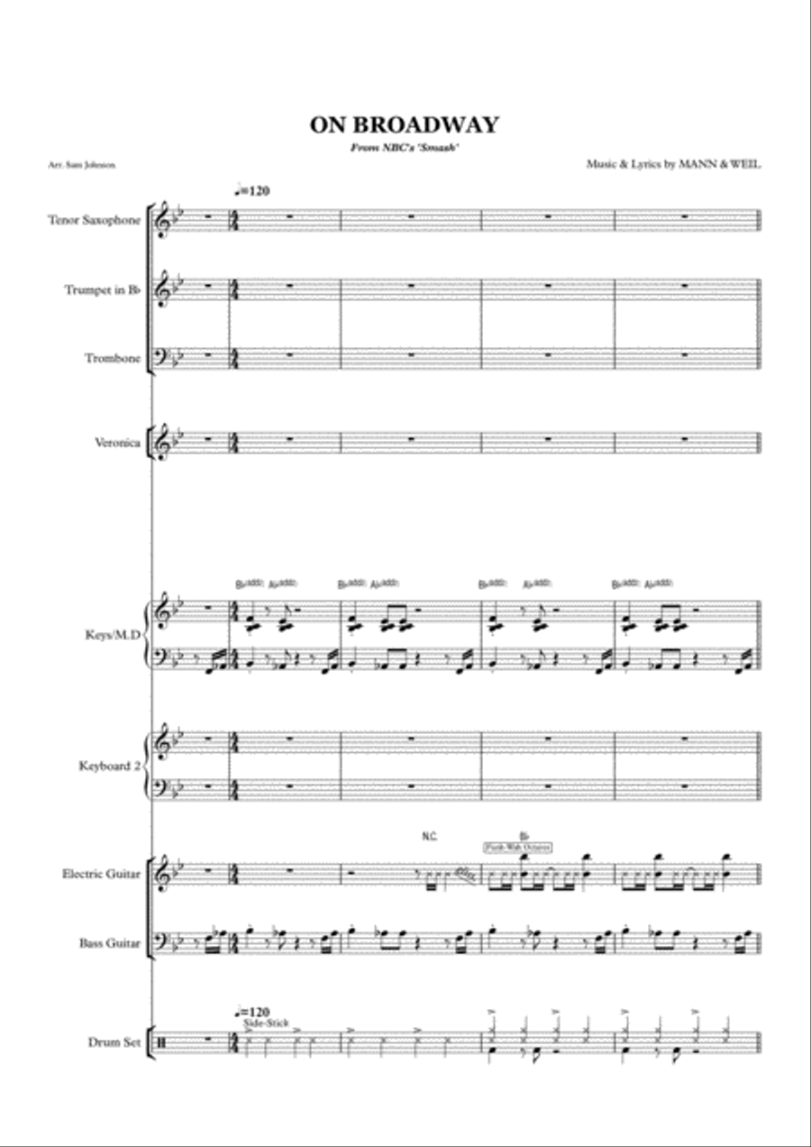 On Broadway On Broadway Small Ensemble scores gallery preview page 1