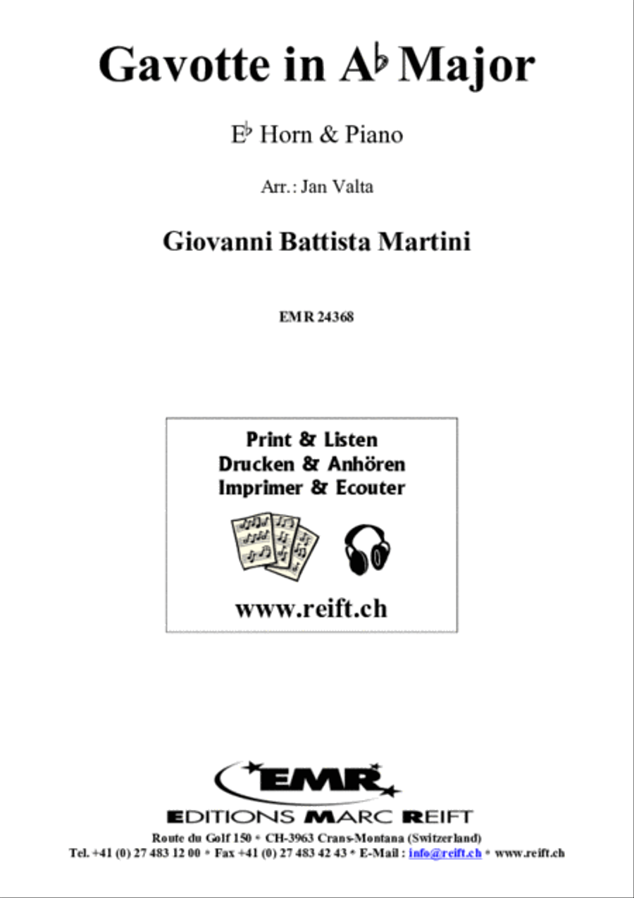 Gavotte in Ab Major Gavotte in Ab Major Horn scores gallery preview page 2