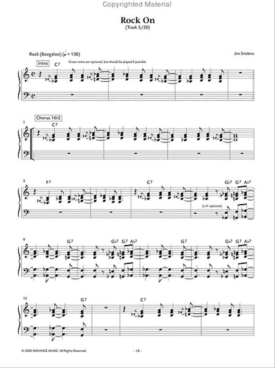 Easy Jazz Conception -- Piano Comping Piano Method scores gallery preview page 6