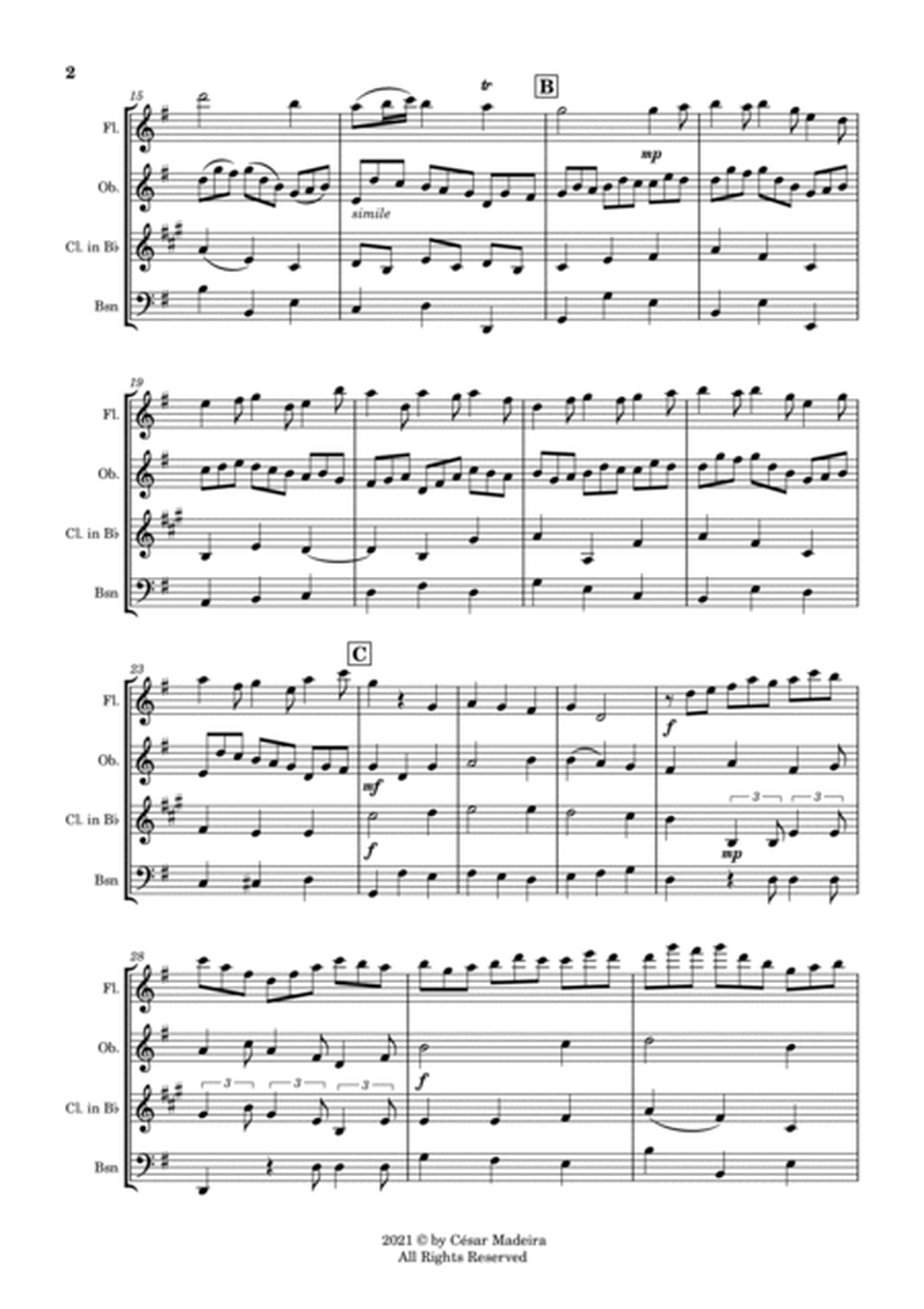 Jesu, Joy of Man's Desiring - Woodwind Quartet (Full Score and Parts) image number null