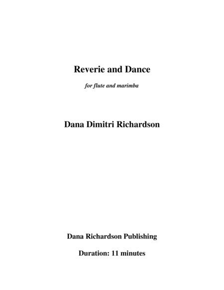 Reverie and Dance for flute and marimba image number null
