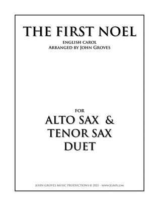 Book cover for The First Noel - Alto Sax & Tenor Sax Duet