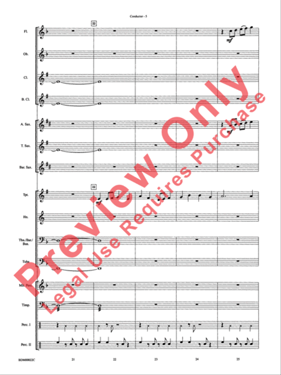 Ancient Moon Concert Band scores gallery preview page 8