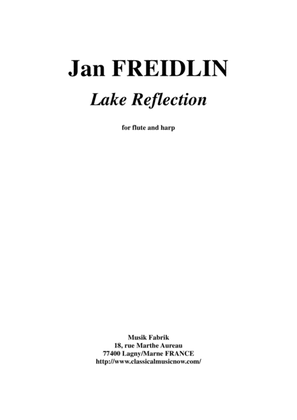 Book cover for Jan Freidlin: Lake Reflection for flute and harp