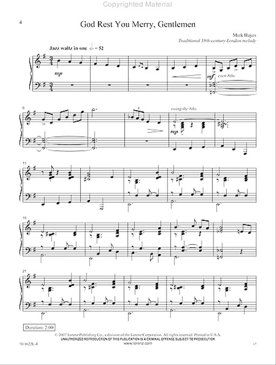 Carols We Love Piano Solo scores gallery preview page 2