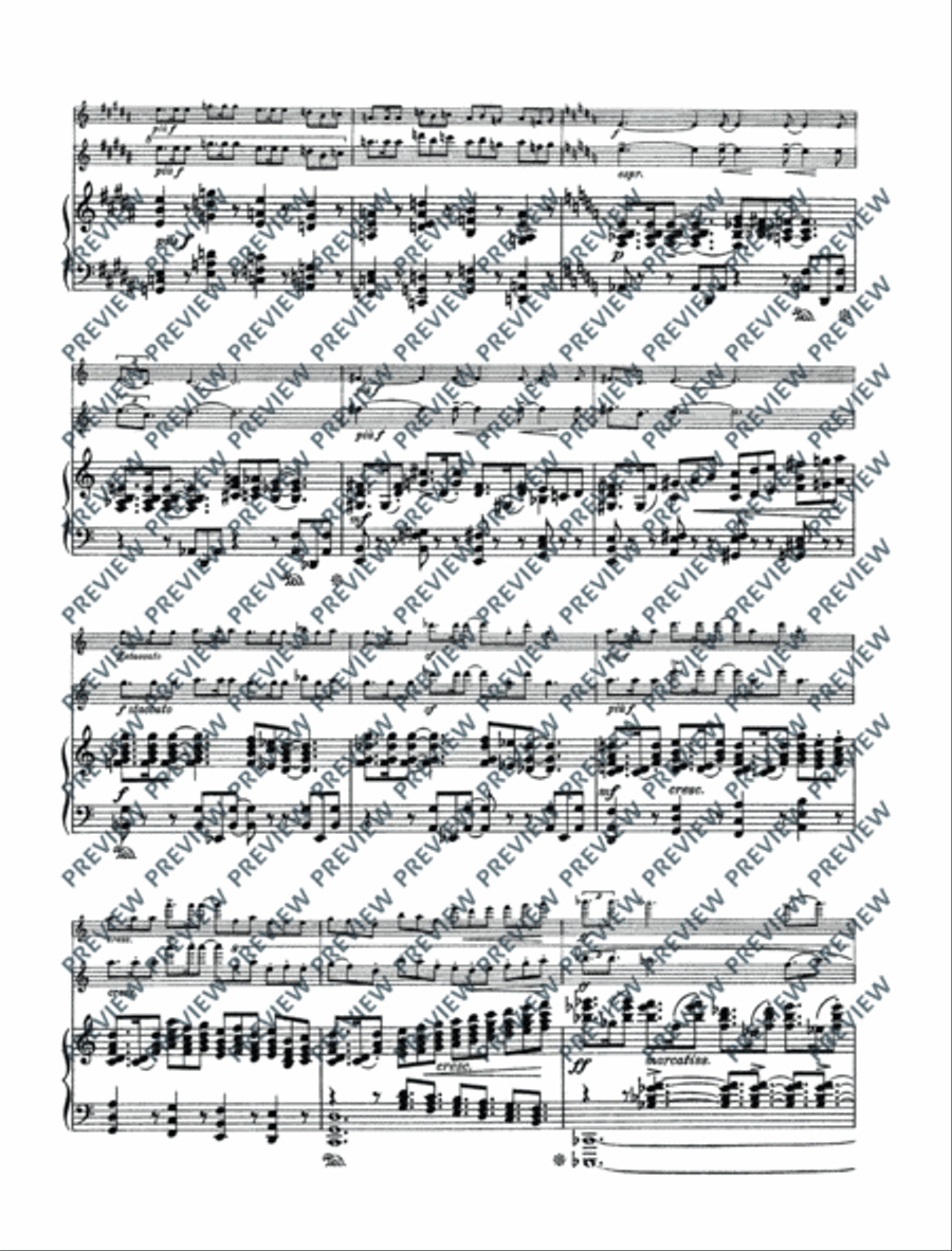 Variations on a theme by Edvard Grieg Violin Solo scores gallery preview page 14