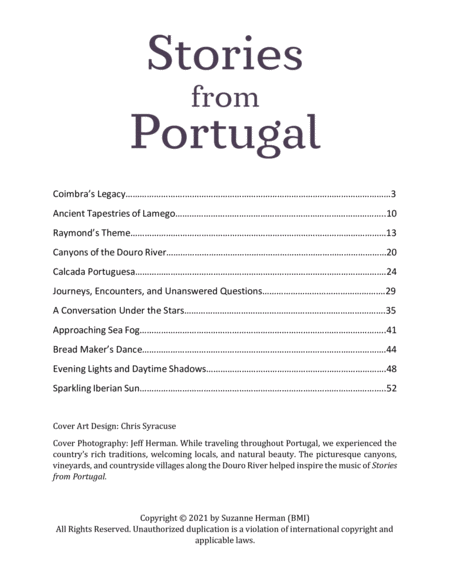 Stories from Portugal Piano Solo Songbook