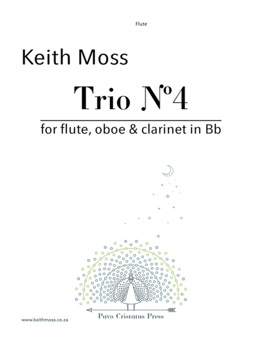 Trio Nº4 - for flute, oboe & clarinet in Bb image number null