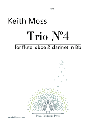 Book cover for Trio Nº4 - for flute, oboe & clarinet in Bb