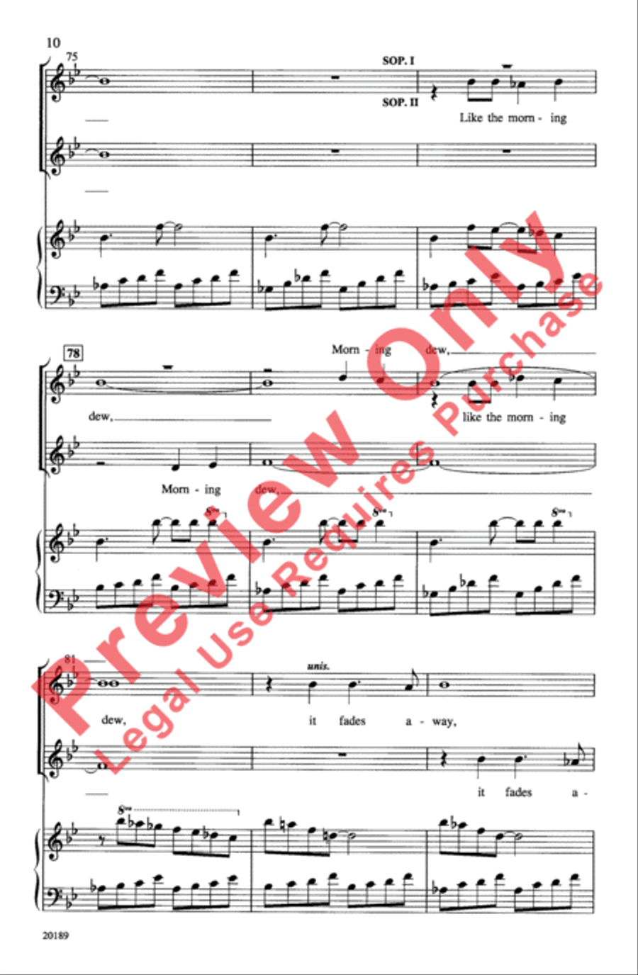 The Water Is Wide Women's Choir scores gallery preview page 10
