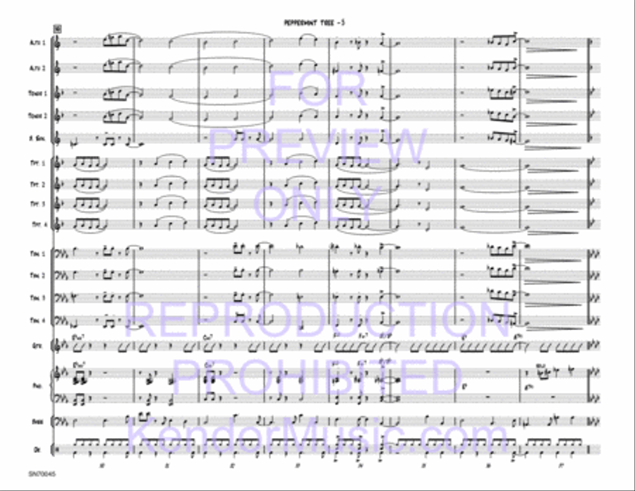Peppermint Tree (Full Score) Jazz Ensemble scores gallery preview page 6