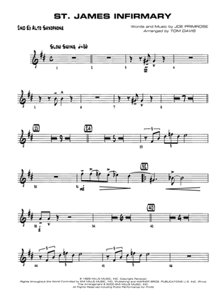 St. James Infirmary: 2nd E-flat Alto Saxophone