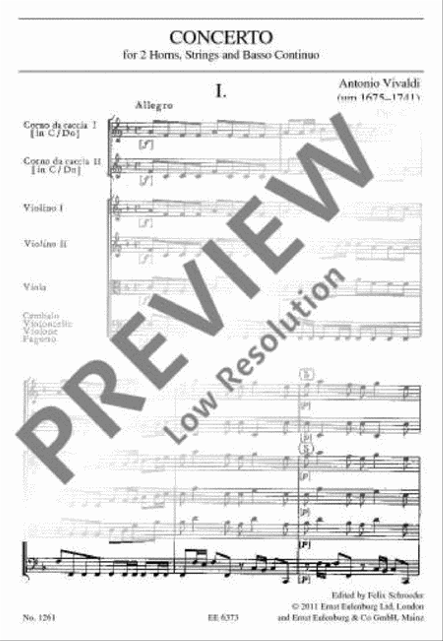 Concerto F major Horn scores gallery preview page 8