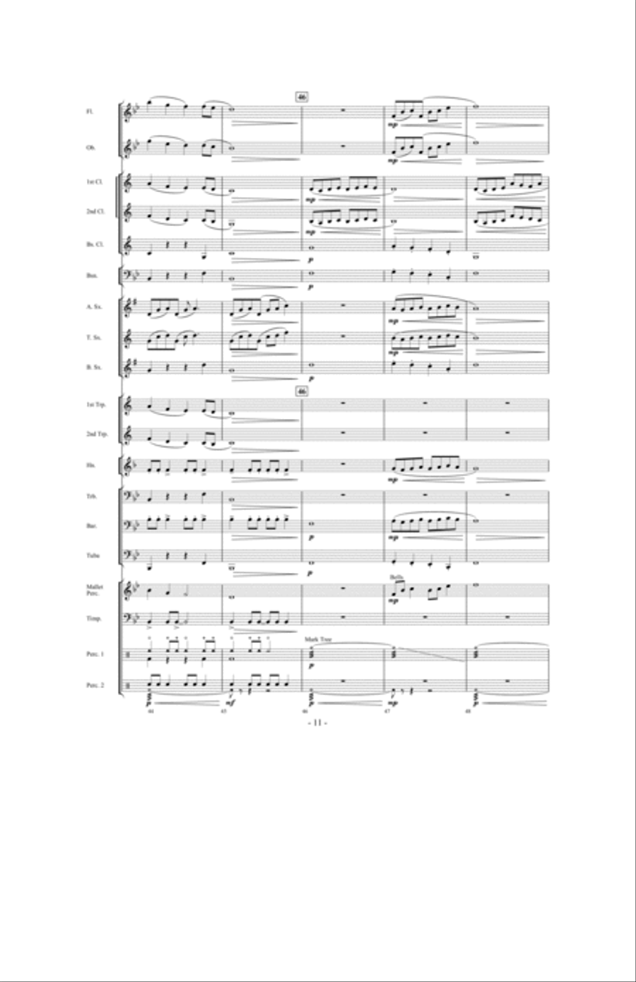 Prevailing Winds Concert Band scores gallery preview page 10